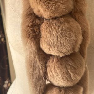 Real rabbit fur short collar scarf